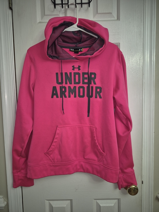 Under Armour Tops - Under Armour Women’s Hot Pink Cowl Neck Pullover Hoodie